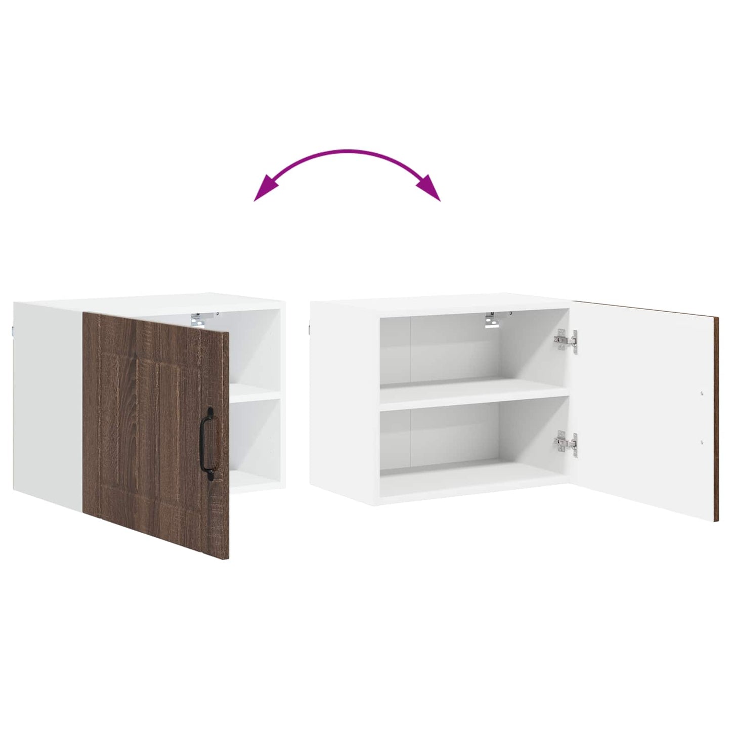 Vaatwasserpaneel Lucca Bruin eiken 50 x 31 x 40 cm Bewerkt hout is nu te koop bij PeponiXL, paradijselijk wonen!