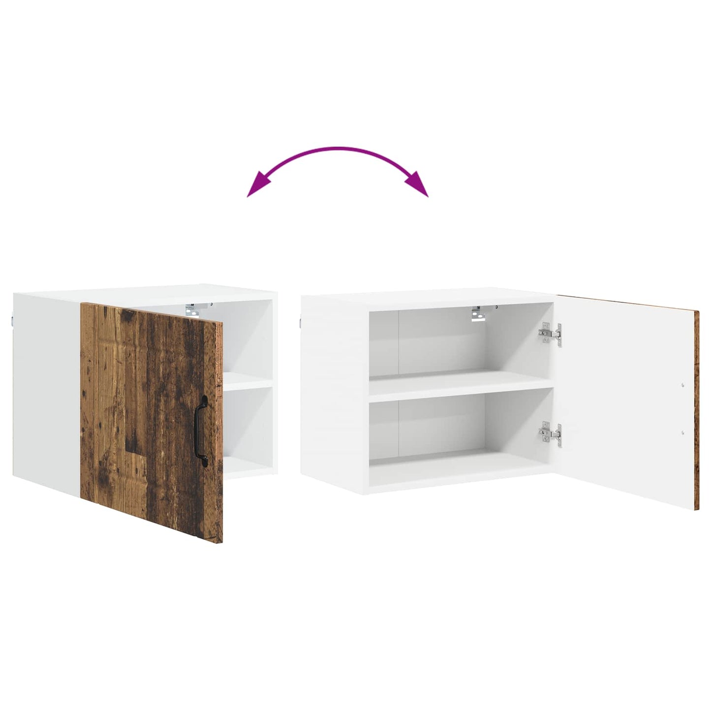 Vaatwasserpaneel Lucca Oud hout 50 x 31 x 40 cm Bewerkt hout is nu te koop bij PeponiXL, paradijselijk wonen!