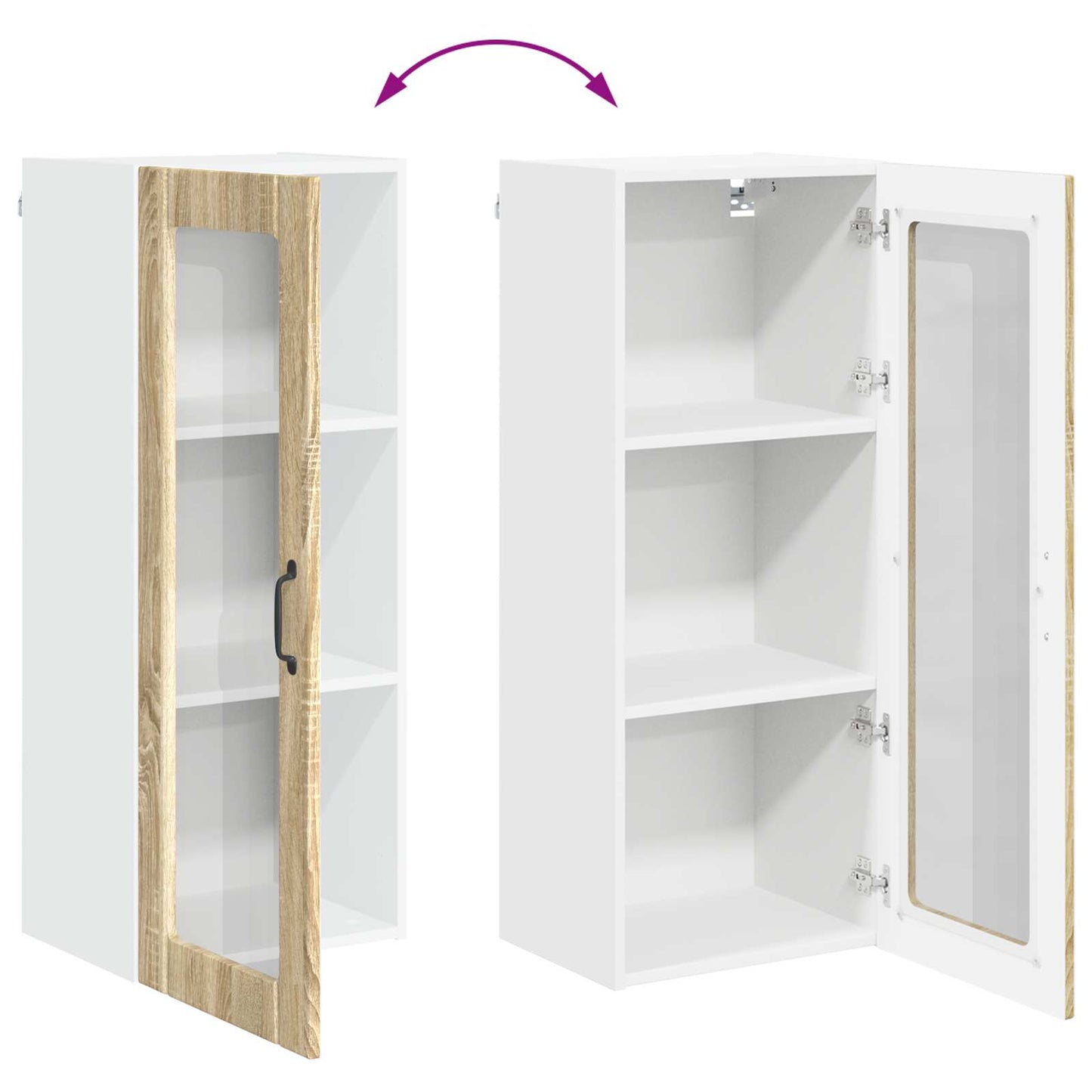 Keukenkast Sonoma Eiken 40 x 31 x 100 cm Bewerkt hout is nu te koop bij PeponiXL, paradijselijk wonen!