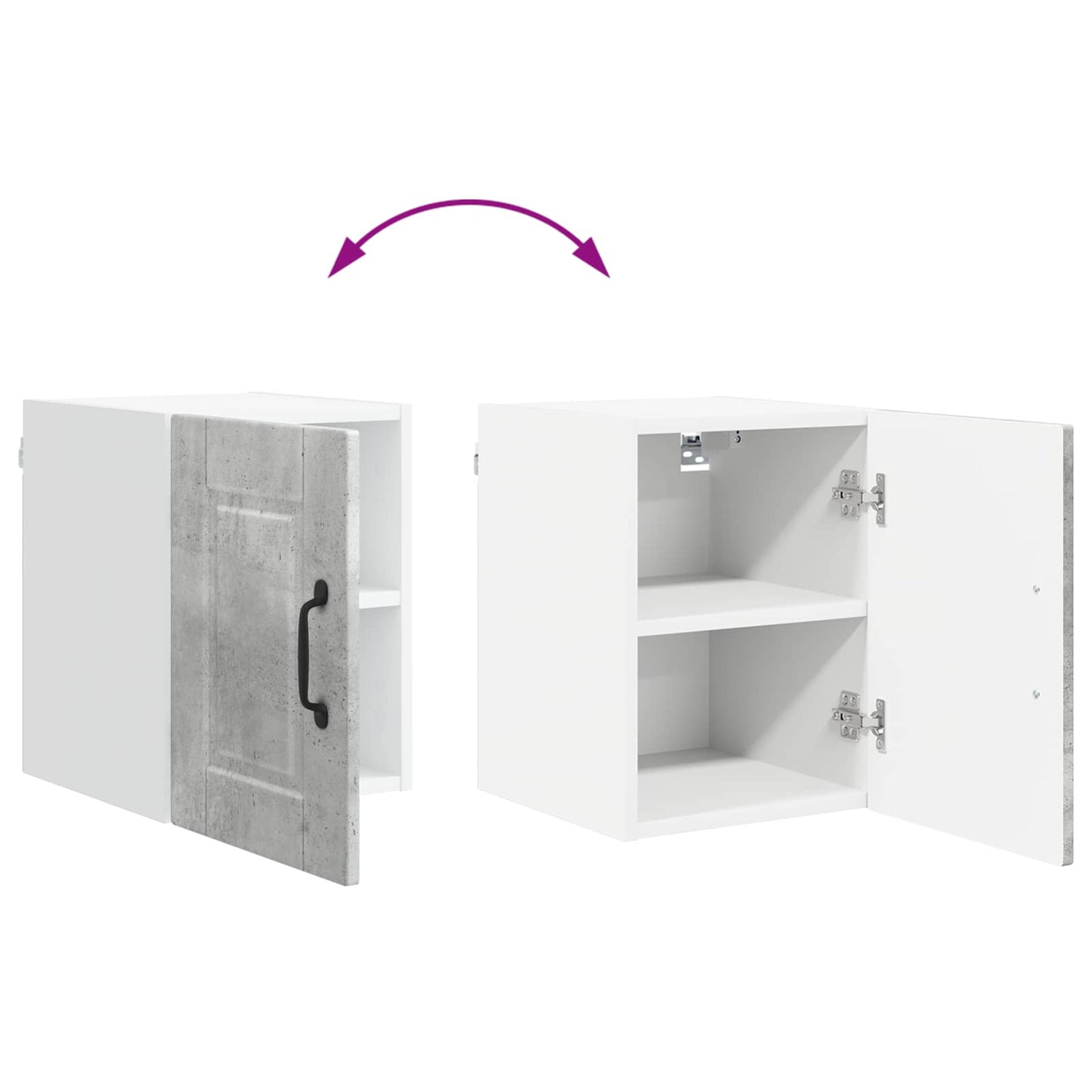 Keukenkast met plank Beton Grijs 30 x 31 x 40 cm Bewerkt hout is nu te koop bij PeponiXL, paradijselijk wonen!