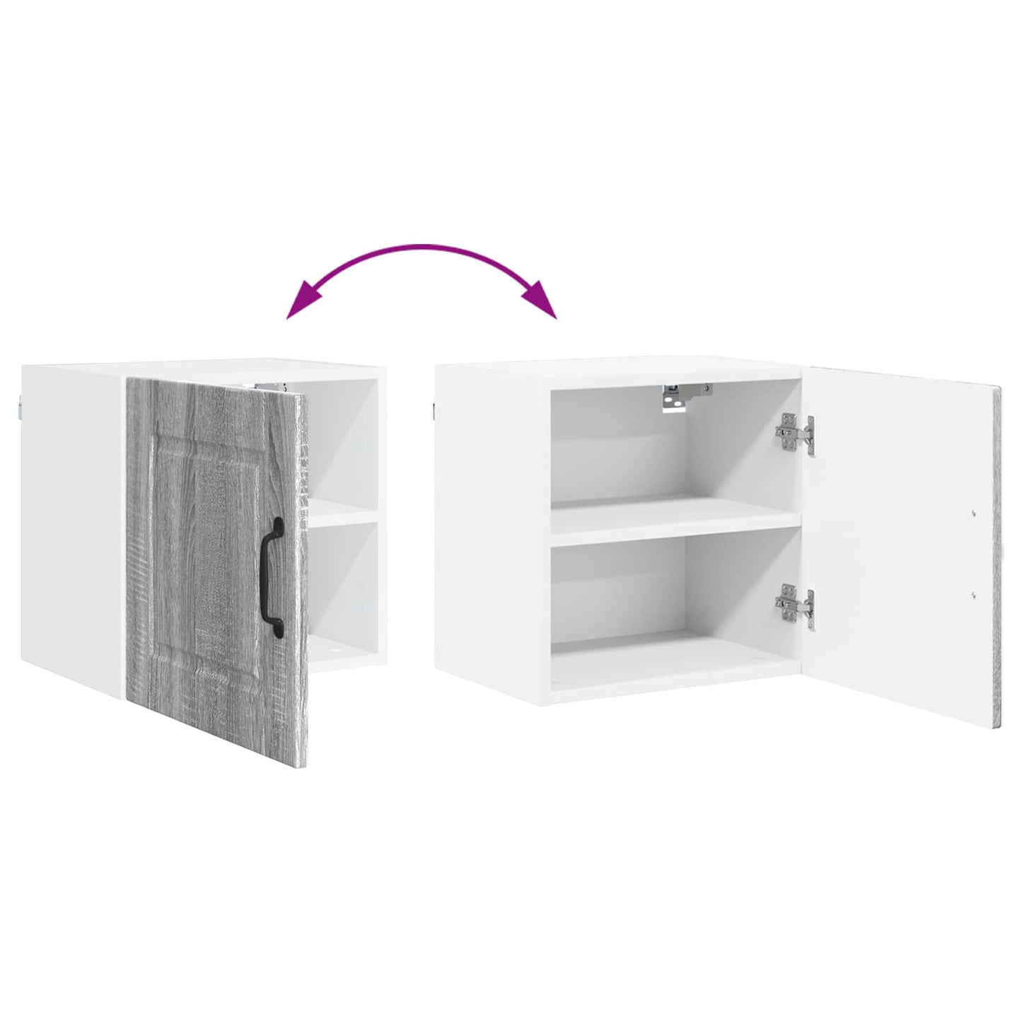 Keukenkast met plank Grijs Sonoma 40 x 31 x 40 cm Bewerkt hout is nu te koop bij PeponiXL, paradijselijk wonen!