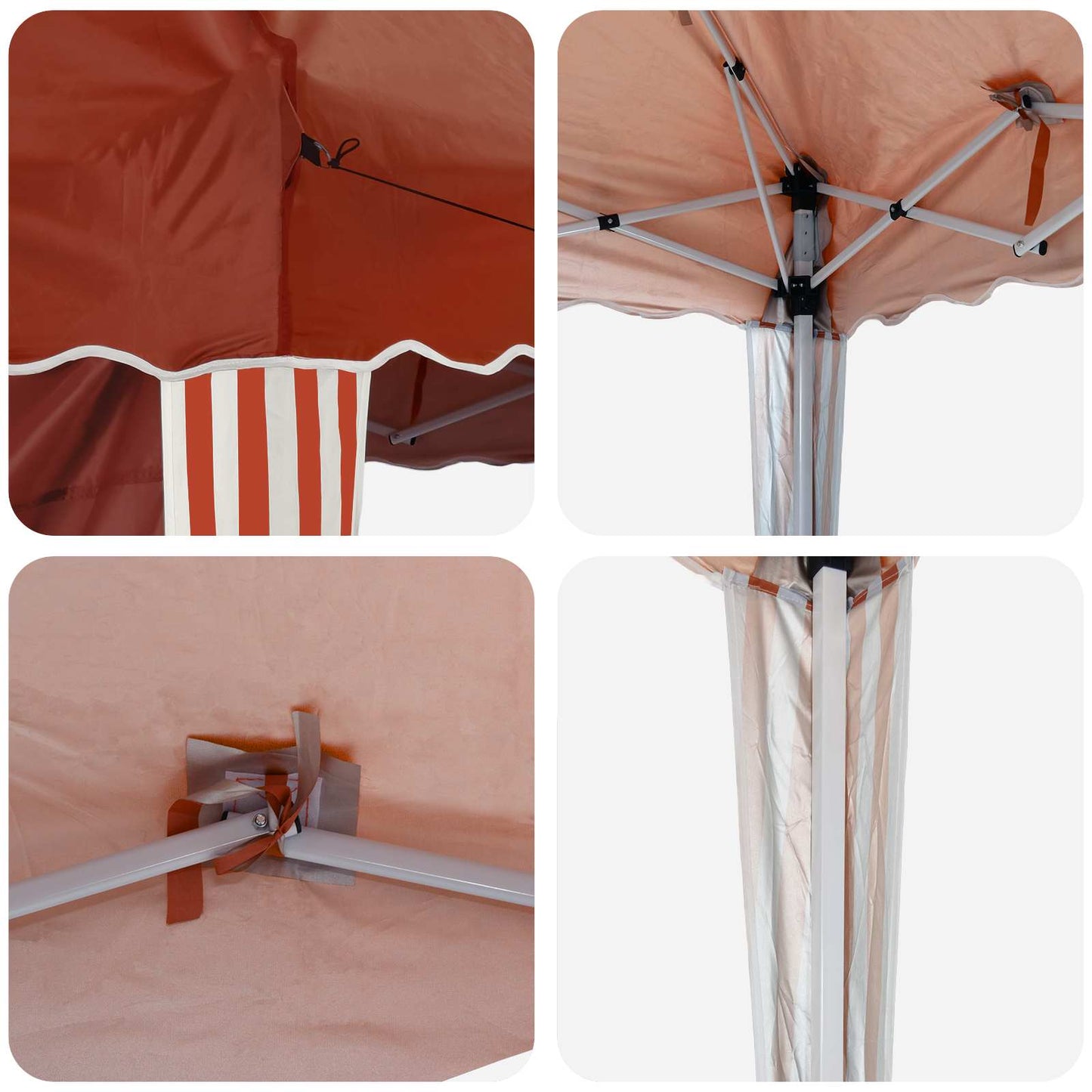 Pop-up Feesttent Terracotta 195 x 195 x 245 cm is nu te koop bij PeponiXL, paradijselijk wonen!