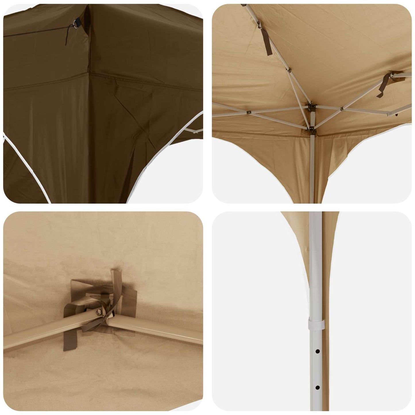 Pop-up Feesttent 290 x 290 x 245 cm Taupe is nu te koop bij PeponiXL, paradijselijk wonen!