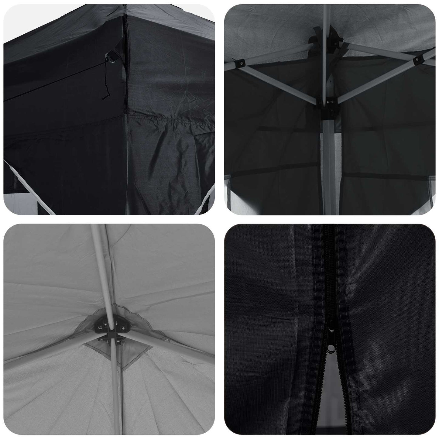 Pop-up Feesttent Antraciet 575 x 288 x 245 cm Oxford Stof is nu te koop bij PeponiXL, paradijselijk wonen!