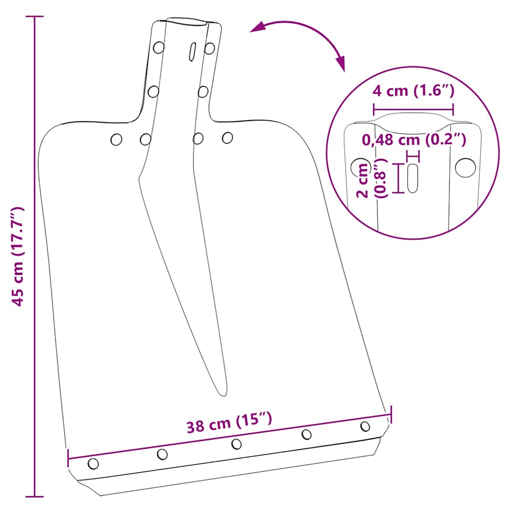 Schep Hoofd Zilver 45 x 38 cm Aluminium is nu te koop bij PeponiXL, paradijselijk wonen!