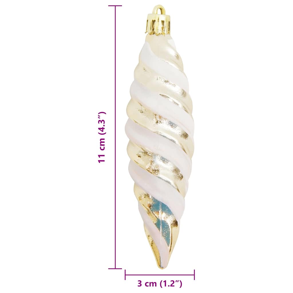 Kerst Spiralvorm Bal 40 pcs champagne Kunststof is nu te koop bij PeponiXL, paradijselijk wonen!