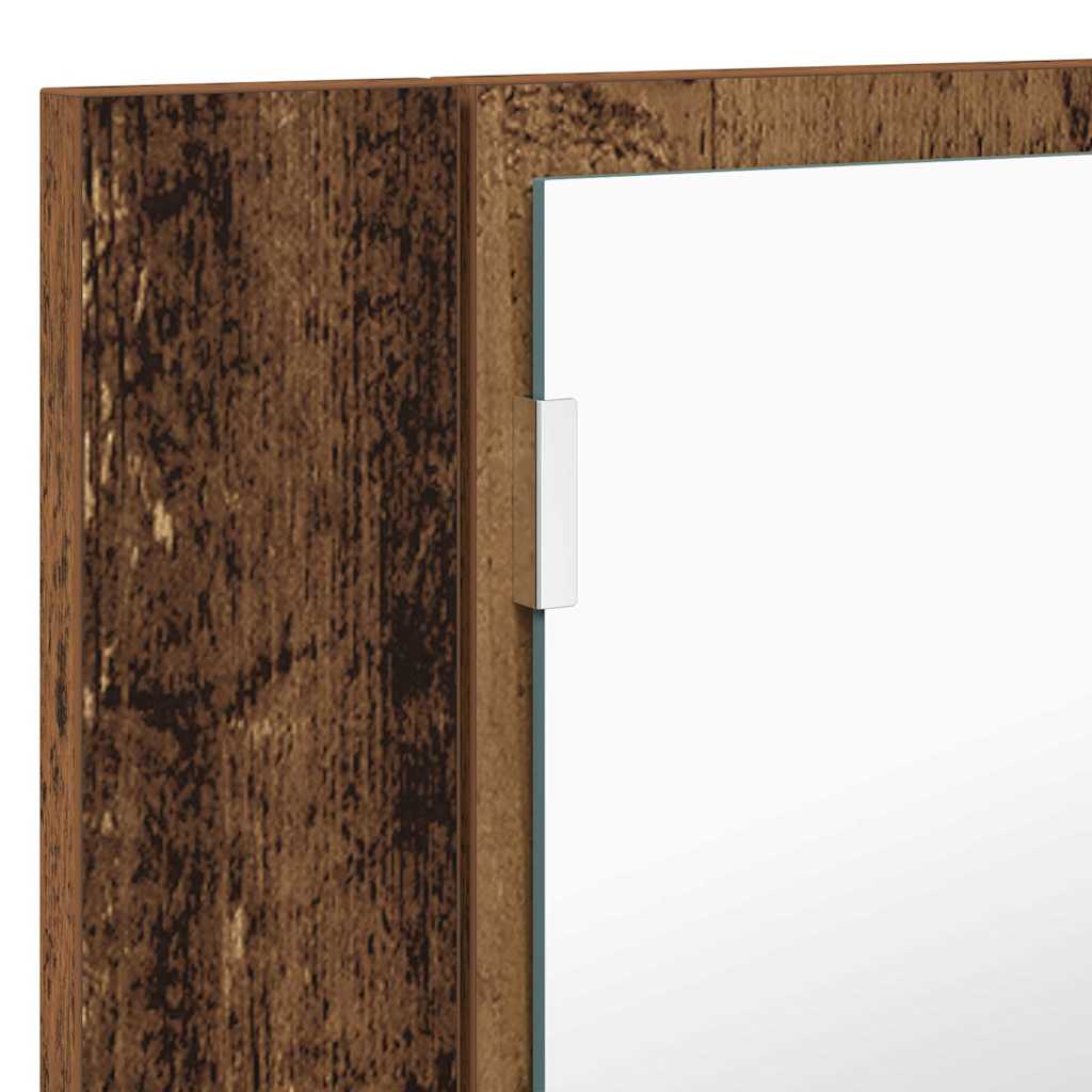 Badkamer spiegelkast Oud Hout 80 x 12 x 45 cm Bewerkt hout is nu te koop bij PeponiXL, paradijselijk wonen!