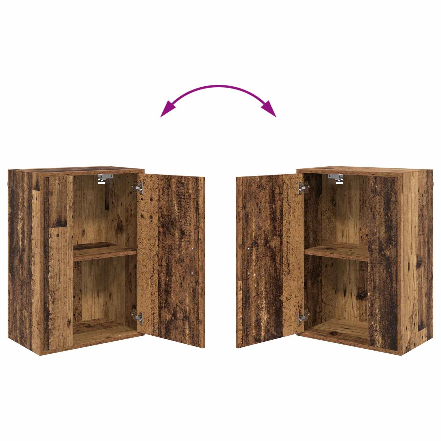 Tv-meubelset Oud Hout Bewerkt hout