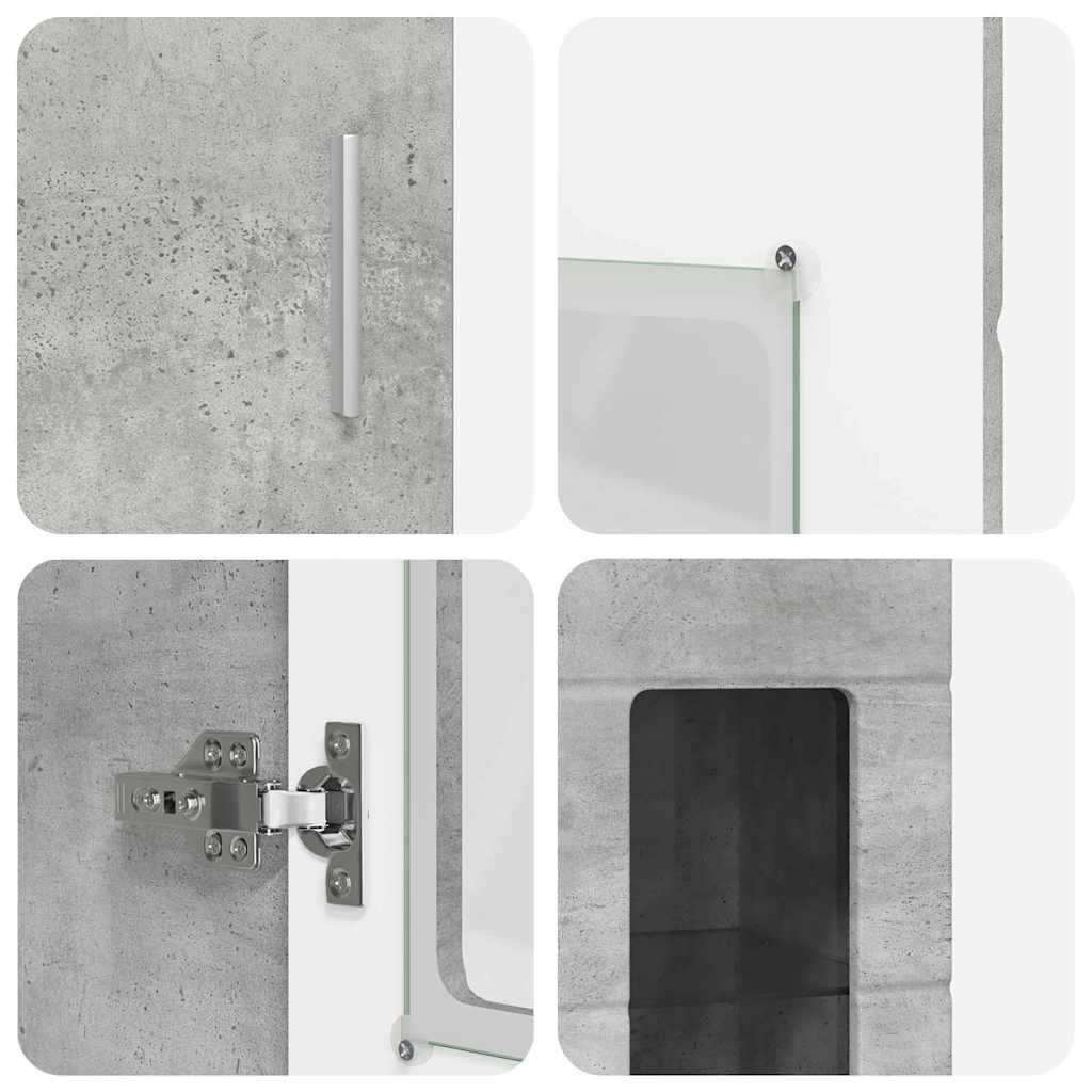 Tv-meubelset met lade FLORIN 3 pcs Beton Grijs Bewerkt hout is nu te koop bij PeponiXL, paradijselijk wonen!