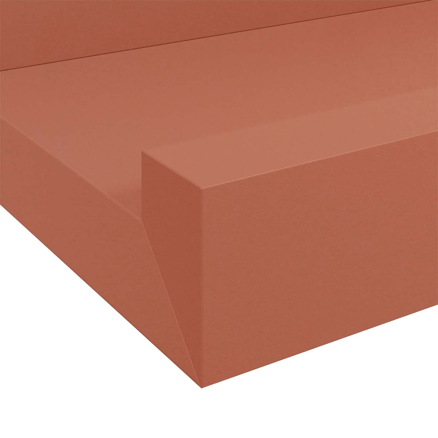 Wandplank met plank 2 pcs Rood 100 x 9 x 3 cm Bewerkt hout is nu te koop bij PeponiXL, paradijselijk wonen!