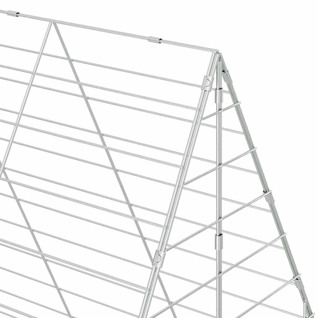 Konijnenkooi Zilver 400 x 100 x 210 cm Gegalvaniseerd staal is nu te koop bij PeponiXL, paradijselijk wonen!