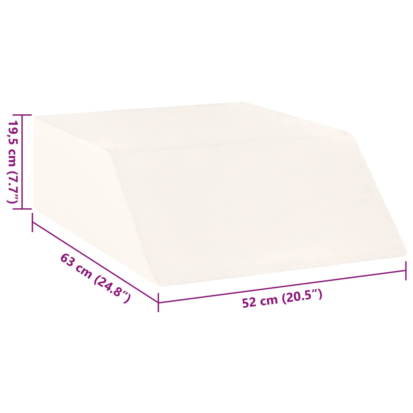 Been Kussen Effen Wit 63 x 52 x 19,5 cm PU Schuim is nu te koop bij PeponiXL, paradijselijk wonen!