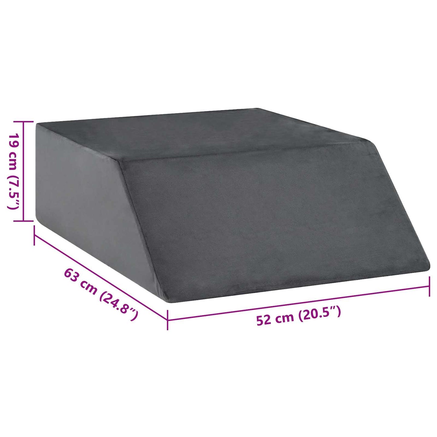 Been Kussen Effen Grijs 63 x 52 x 19 cm PU Schuim is nu te koop bij PeponiXL, paradijselijk wonen!