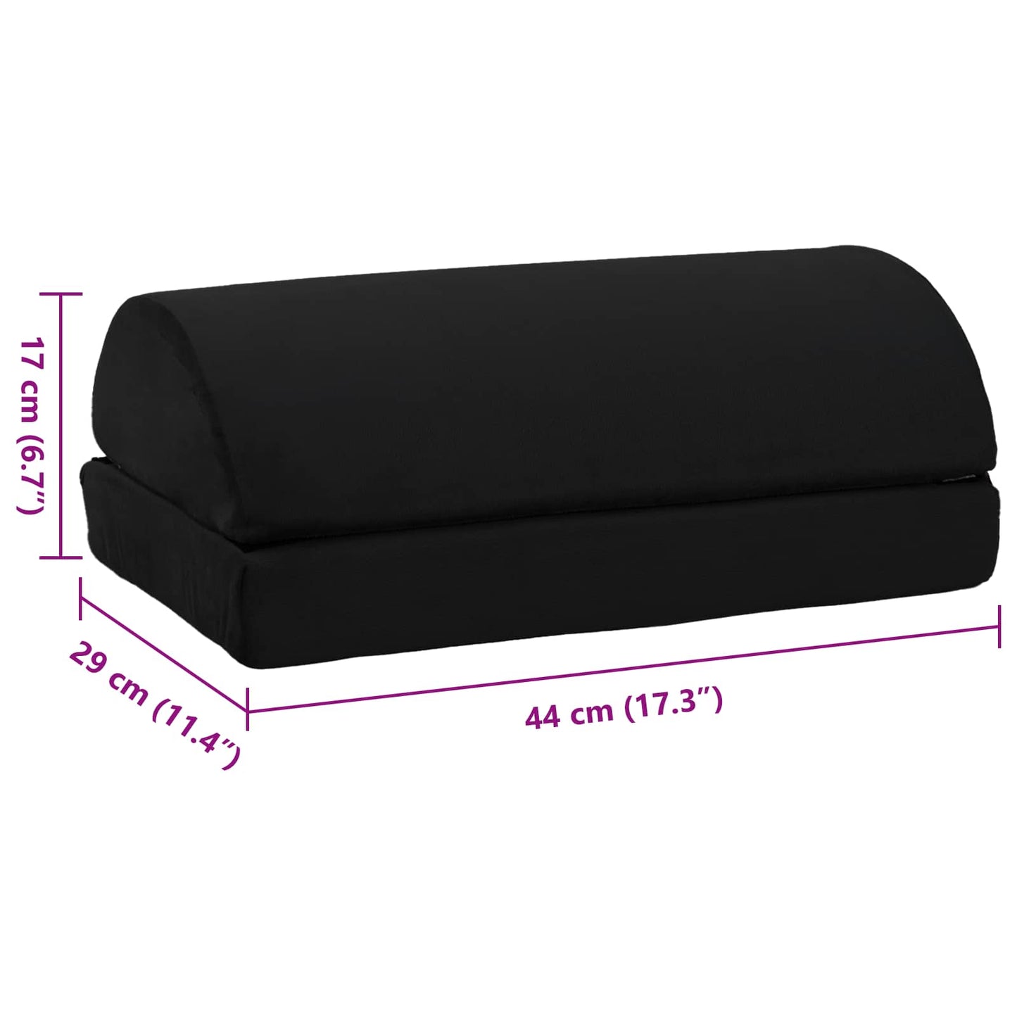 Effen Zwart 44 x 29 x 17 cm PU Schuim is nu te koop bij PeponiXL, paradijselijk wonen!