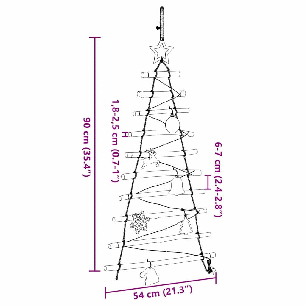 Kerstboom met 30 LED Naturel 90 cm massief essenhout is nu te koop bij PeponiXL, paradijselijk wonen!