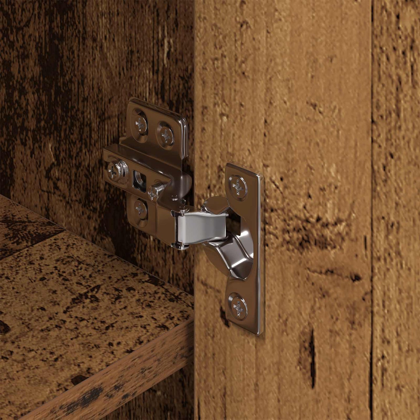 Schoenenkast met opslag Oud Hout 79 x 36 x 100 cm Bewerkt hout is nu te koop bij PeponiXL, paradijselijk wonen!