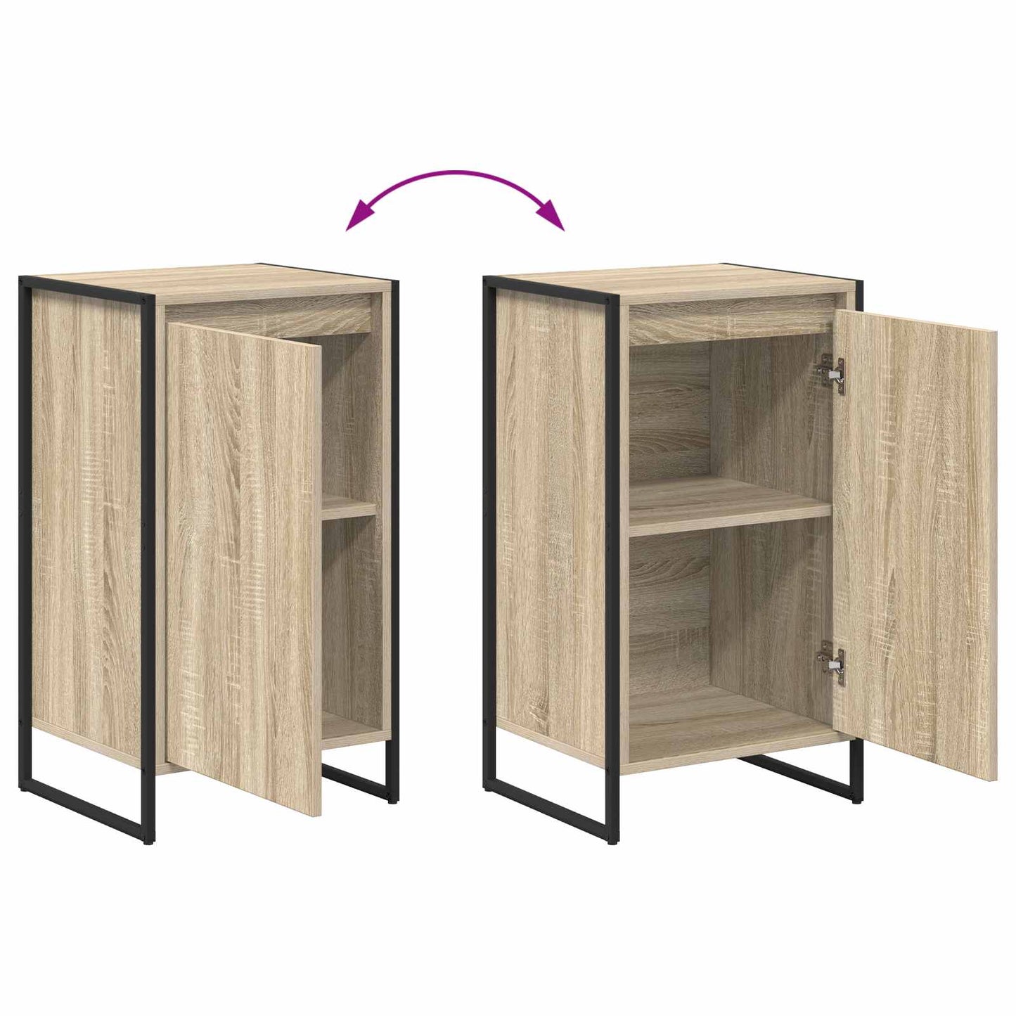 Dressoir Sonoma 43 x 36 x 75,5 cm Bewerkt hout is nu te koop bij PeponiXL, paradijselijk wonen!