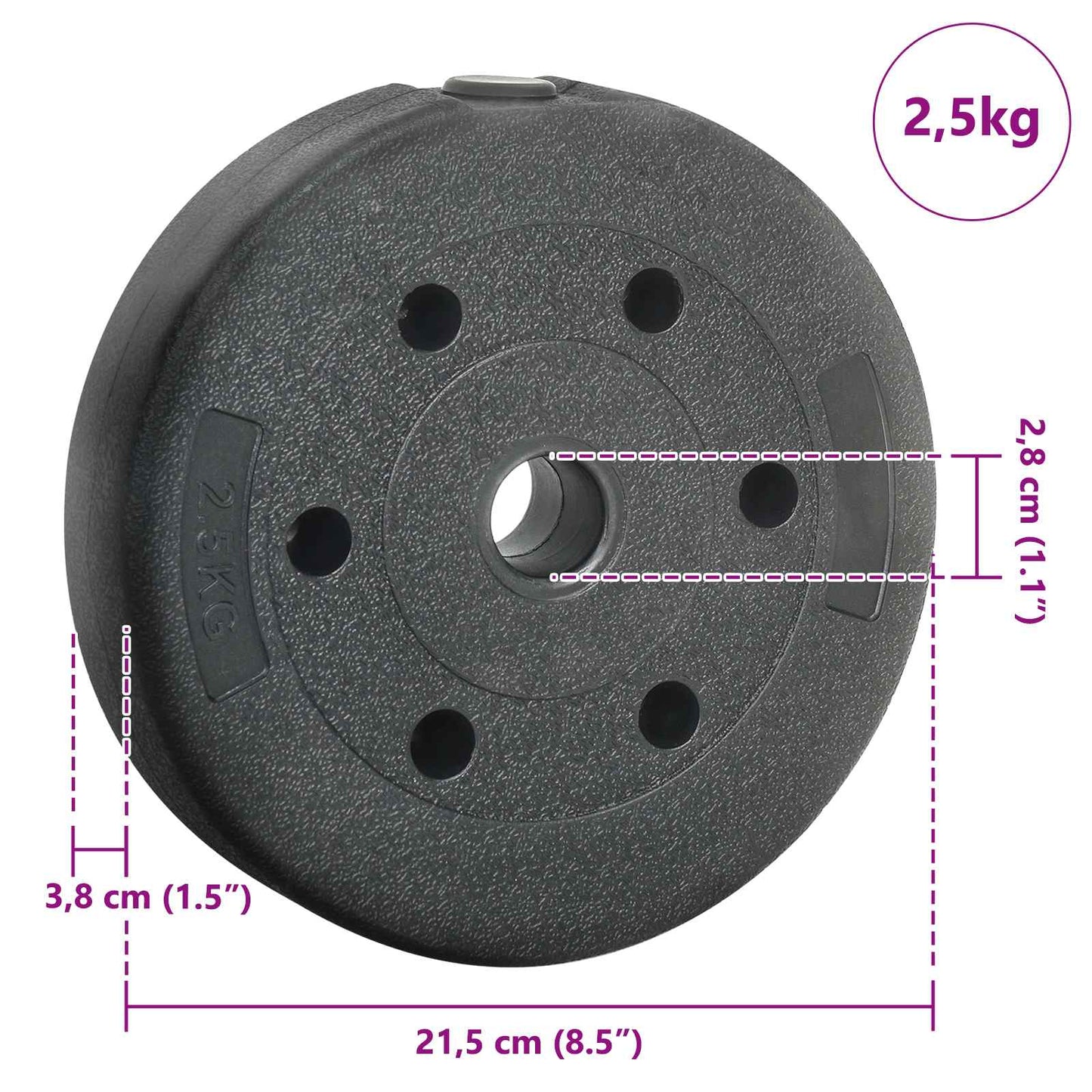 Gewicht Platen 4 pcs 10 kg Zwart Cement en ijzeren zand is nu te koop bij PeponiXL, paradijselijk wonen!