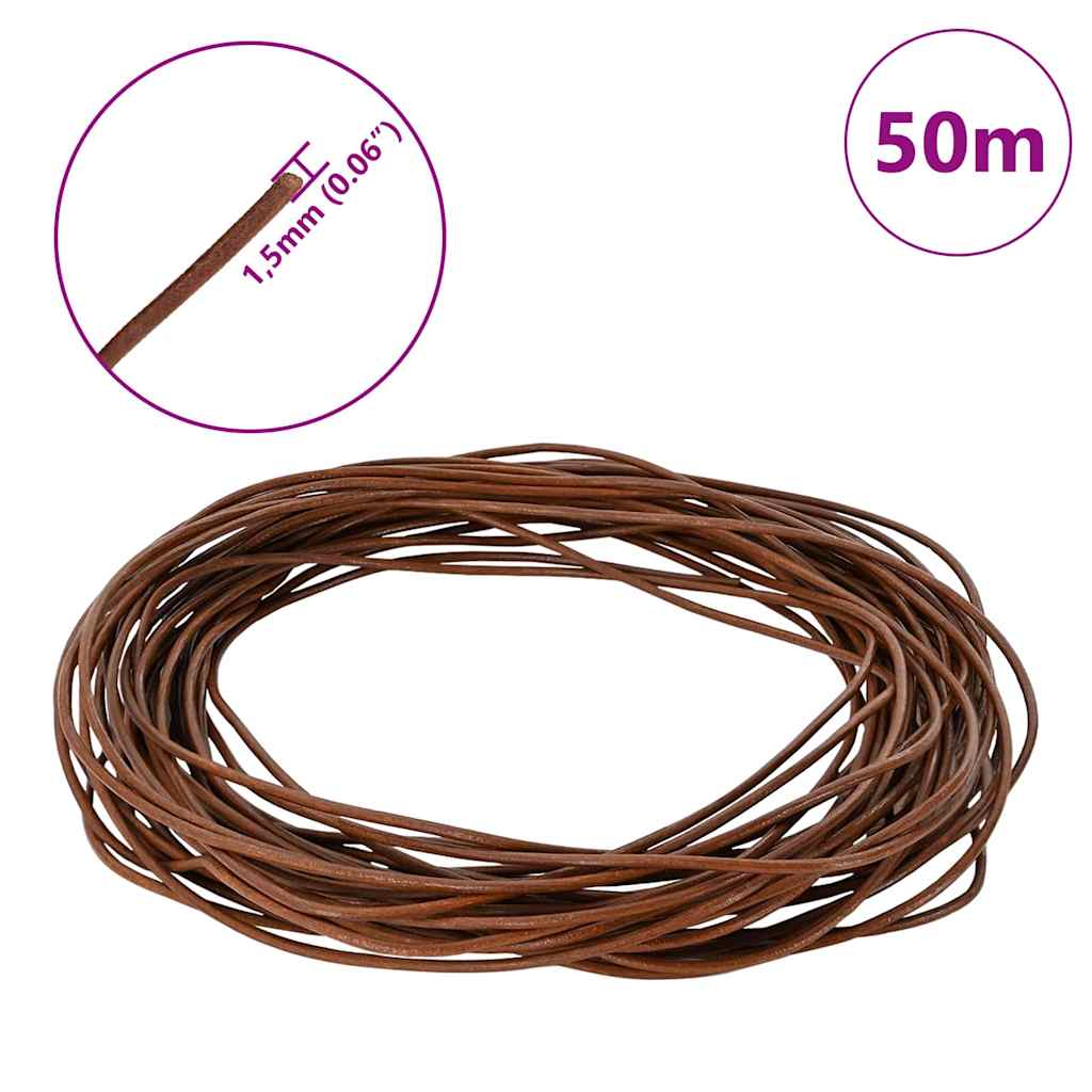 Leren Koord Licht Bruin Ø1,5 mm x 50 m Leer is nu te koop bij PeponiXL, paradijselijk wonen!