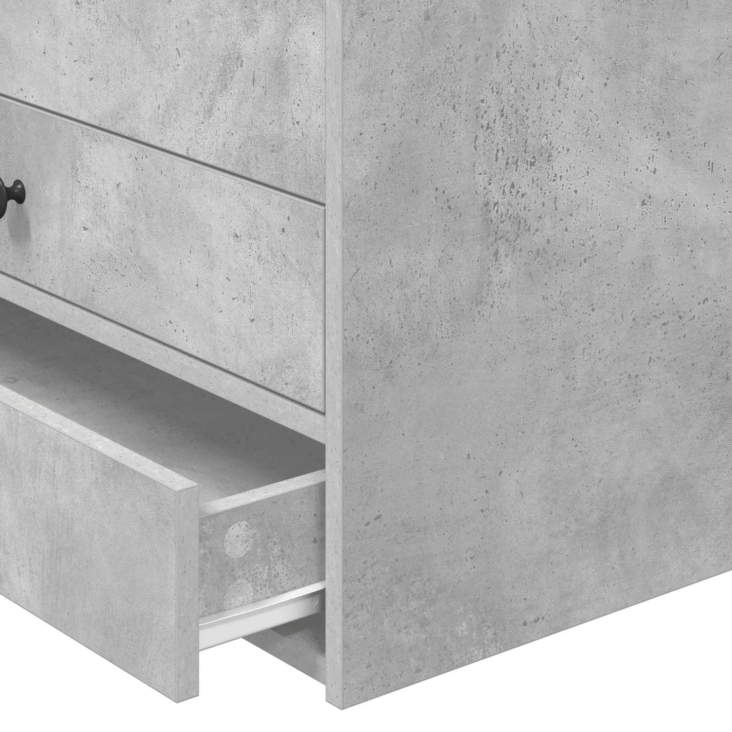 Slaapbank Beton Grijs en Zwart 100 x 200 cm Bewerkt hout is nu te koop bij PeponiXL, paradijselijk wonen!