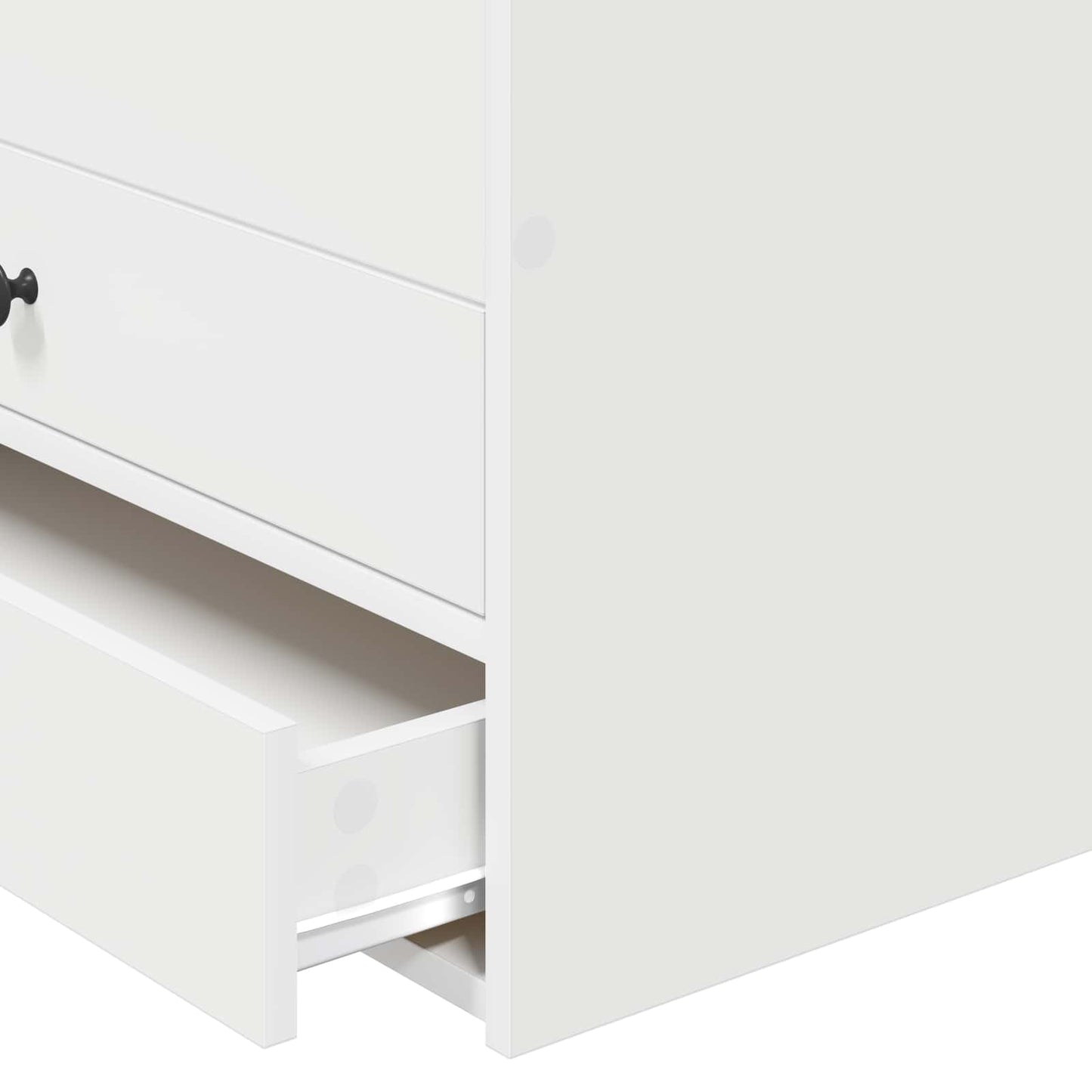 Slaapbank met lade Wit en zwart 75 x 190 cm Bewerkt hout is nu te koop bij PeponiXL, paradijselijk wonen!