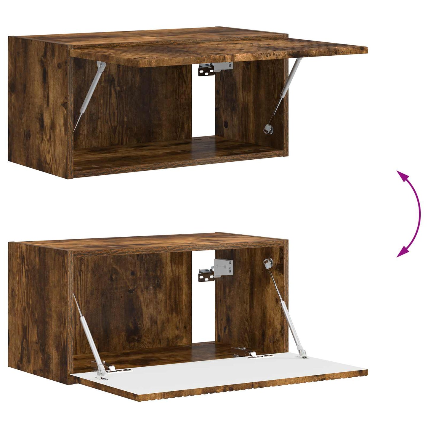 Tv-meubelset 5 pcs Gerookt eiken Bewerkt hout is nu te koop bij PeponiXL, paradijselijk wonen!