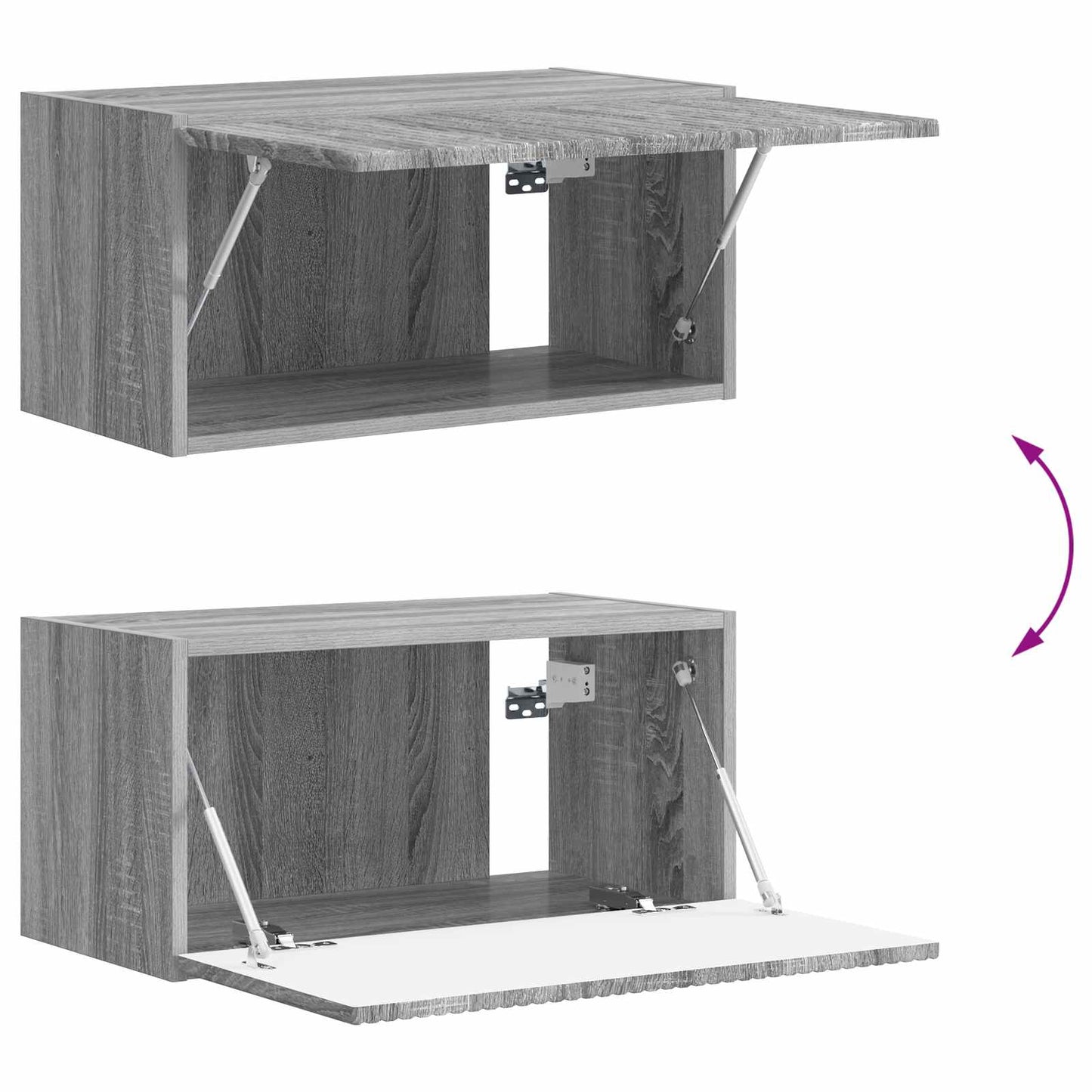 Tv-meubelset 6 pcs Grijs Sonoma Bewerkt hout is nu te koop bij PeponiXL, paradijselijk wonen!