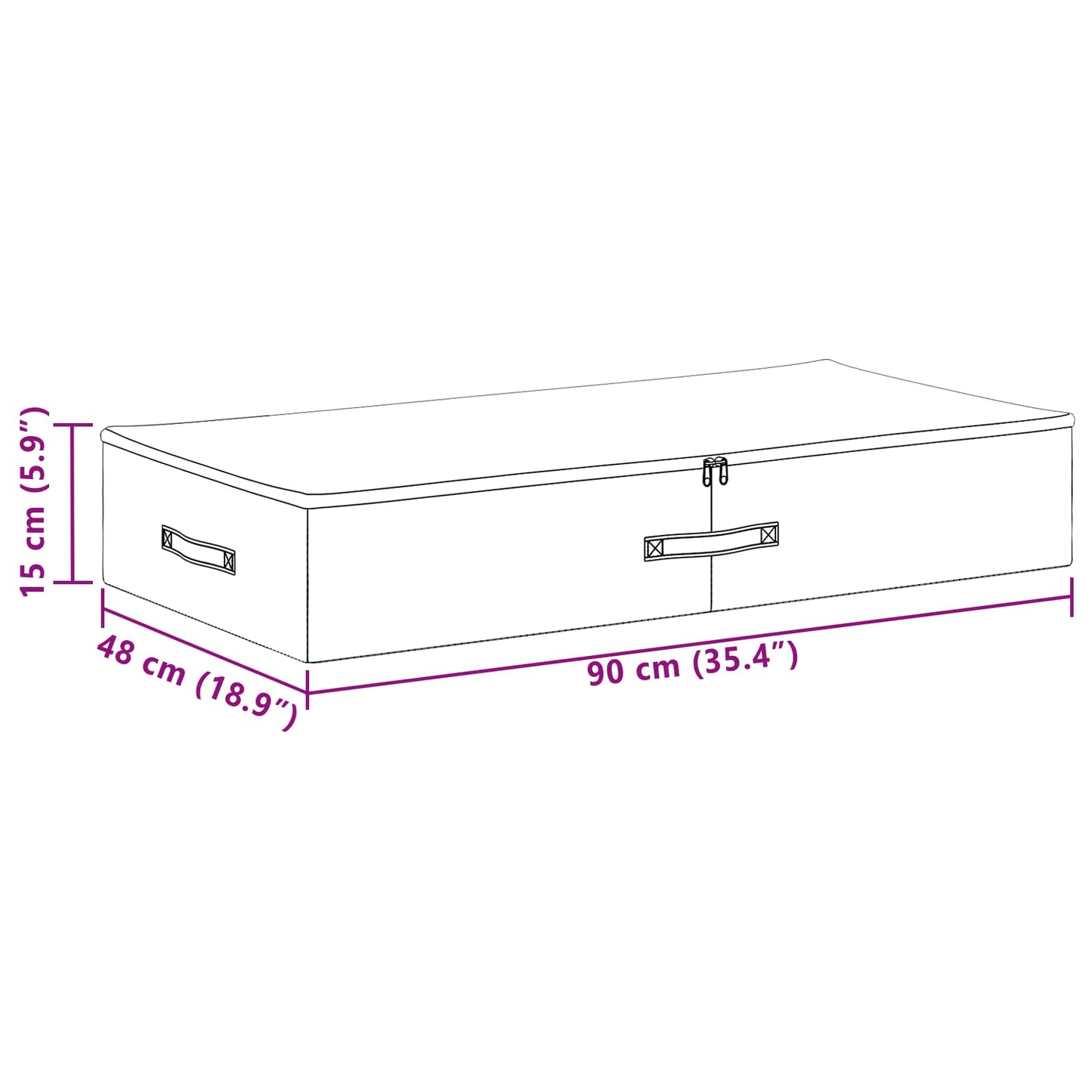 Opbergbox 24 pcs Antracietkleurig 90 x 48 x 15 cm Nonwoven stof is nu te koop bij PeponiXL, paradijselijk wonen!