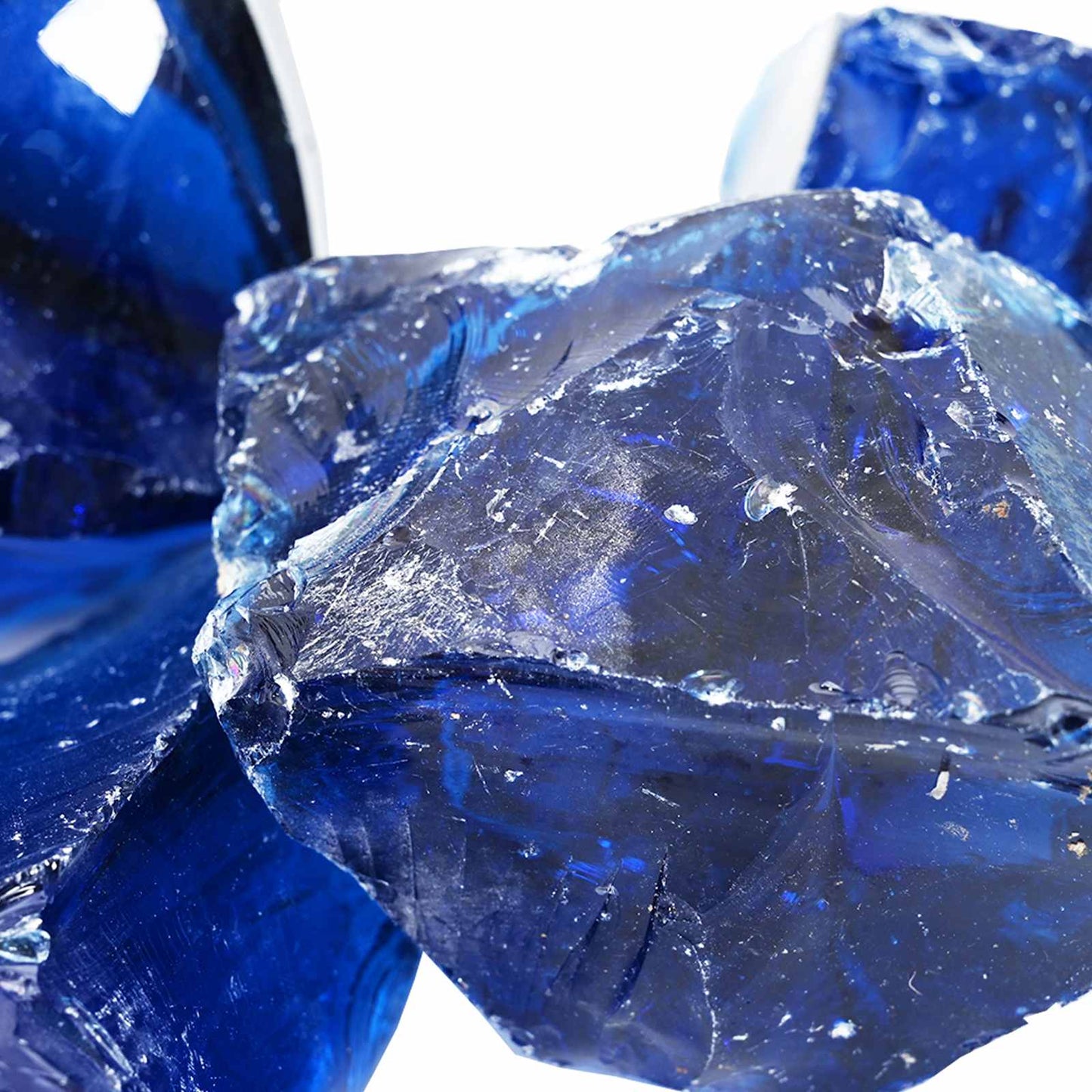 Tuinstenen Blauw 12 cm Glas