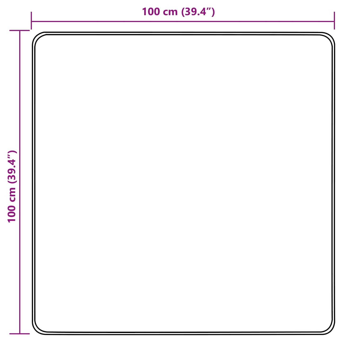 Vloerkleedloper MARSA Zand 100 x 100 cm Polyester en PVC is nu te koop bij PeponiXL, paradijselijk wonen!