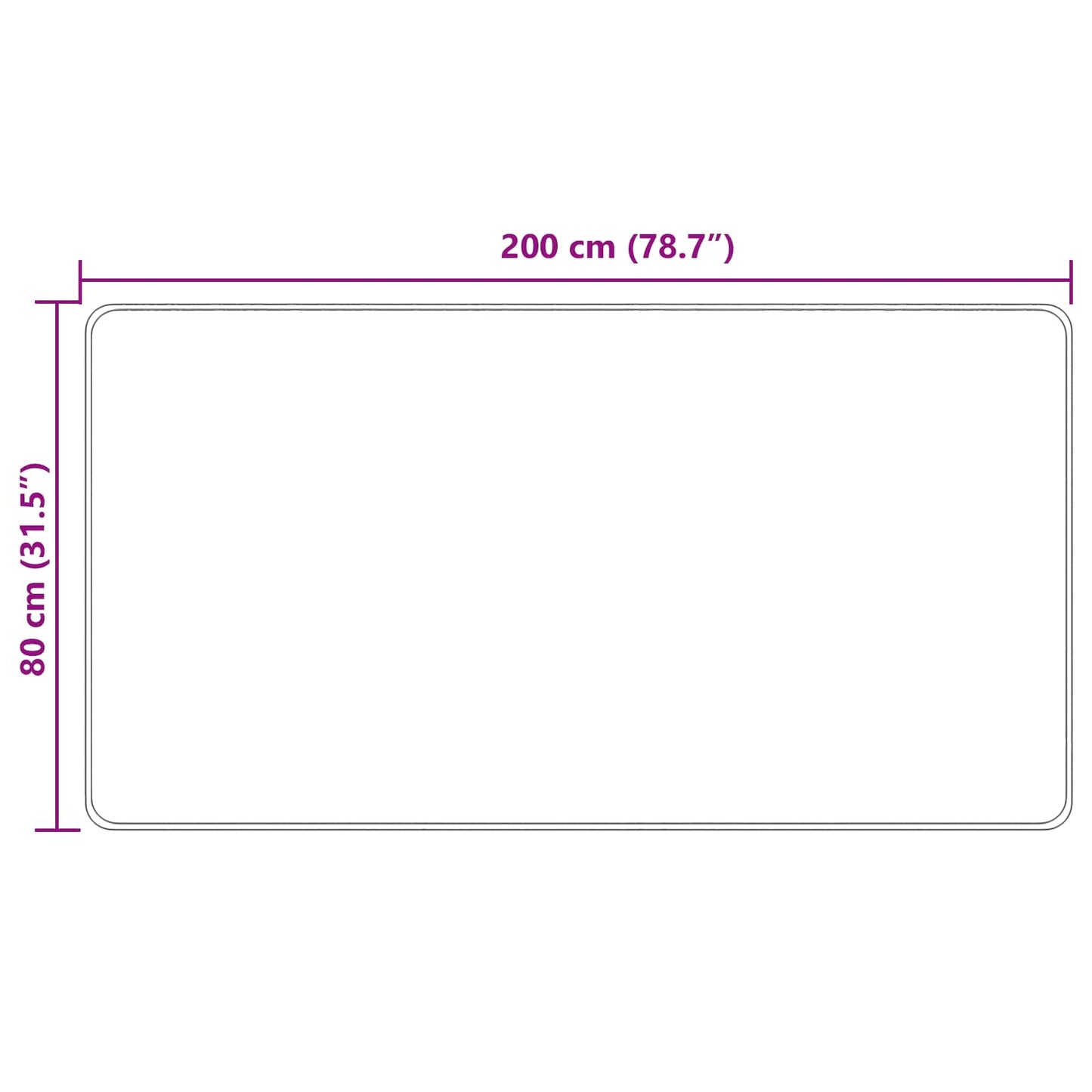 Vloerkleedloper MARSA Multikleur 80 x 200 cm Polyester en PVC is nu te koop bij PeponiXL, paradijselijk wonen!