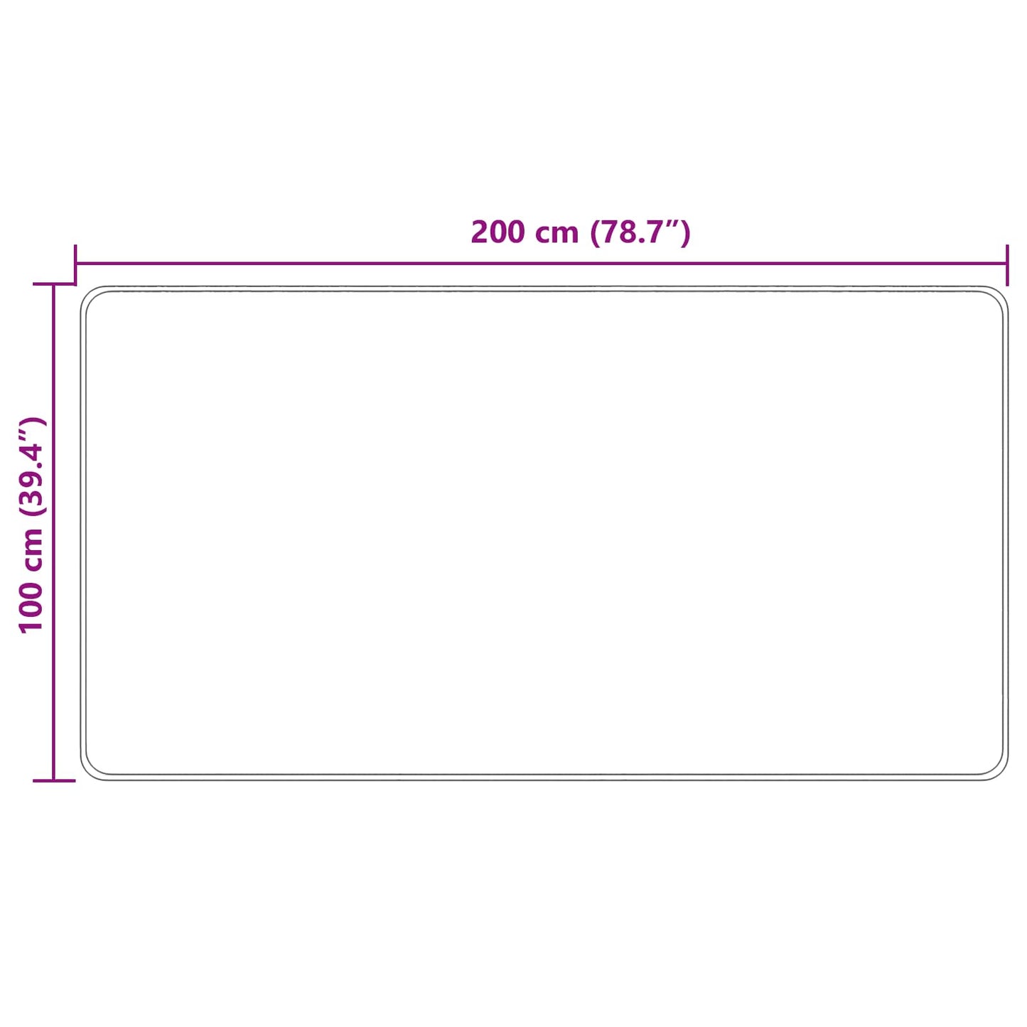 Vloerkleedloper MARSA Multikleur 100 x 200 cm Polyester en PVC is nu te koop bij PeponiXL, paradijselijk wonen!