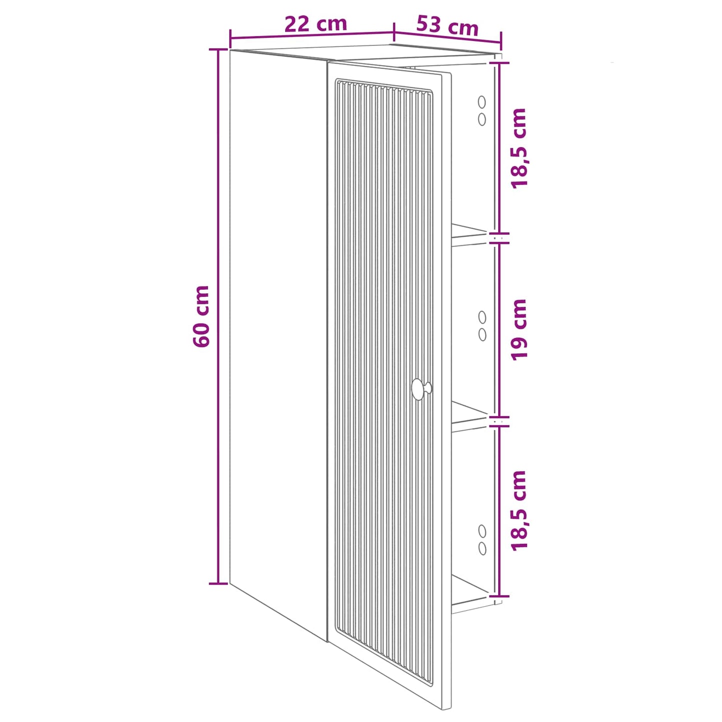 Wandkast Wit 33 x 34,5 x 90 cm Bewerkt hout is nu te koop bij PeponiXL, paradijselijk wonen!