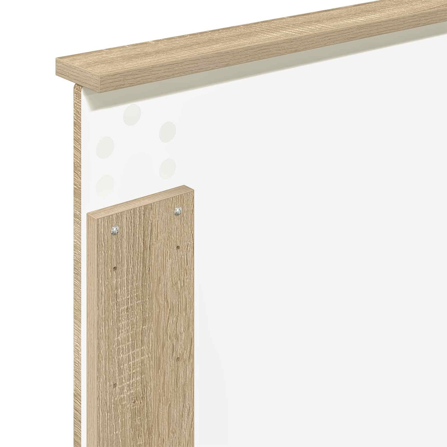 Bedframe met hoofdeinde Sonoma Eiken 100 x 200 cm Bewerkt hout is nu te koop bij PeponiXL, paradijselijk wonen!