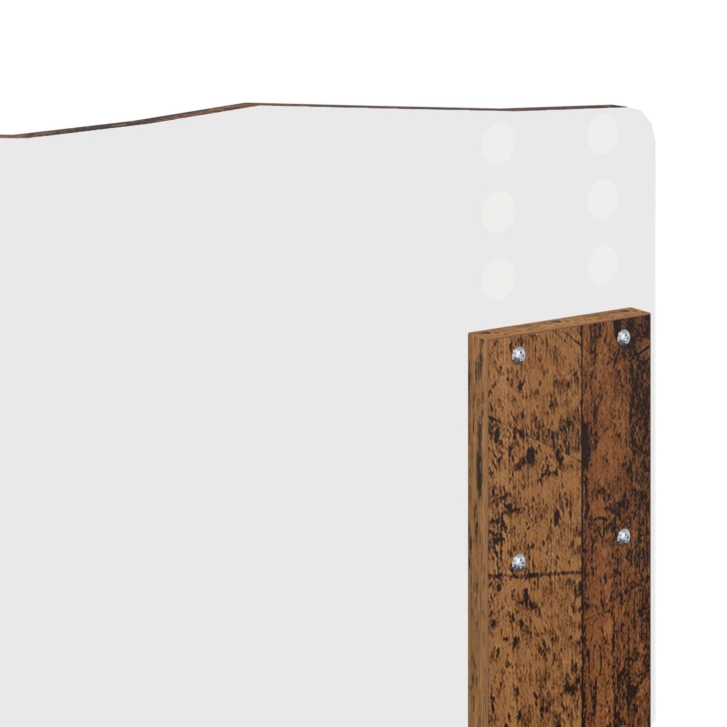 Bedframe met hoofdeinde Oudhout 140 x 190 cm Massief grenenhout is nu te koop bij PeponiXL, paradijselijk wonen!