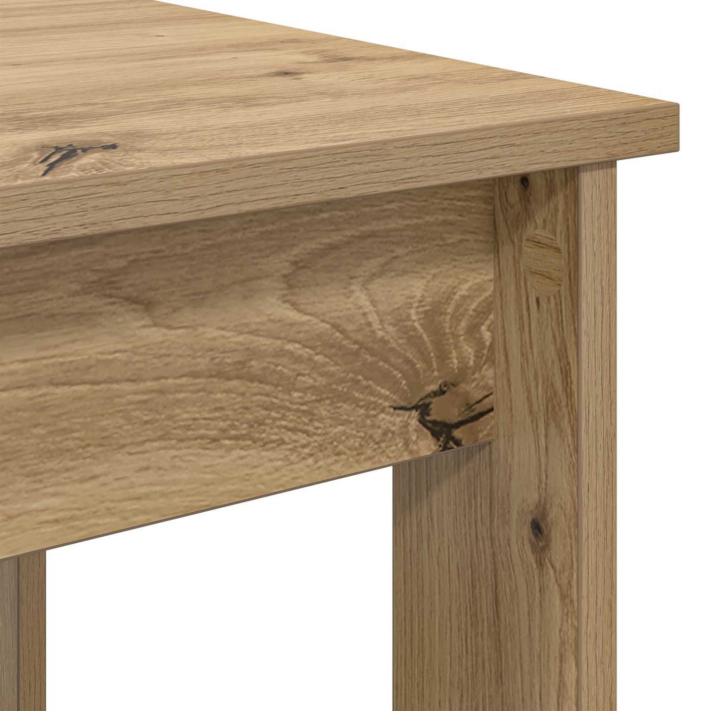 Koffietafel Set 2 pcs Artisan Eiken Bewerkt hout is nu te koop bij PeponiXL, paradijselijk wonen!
