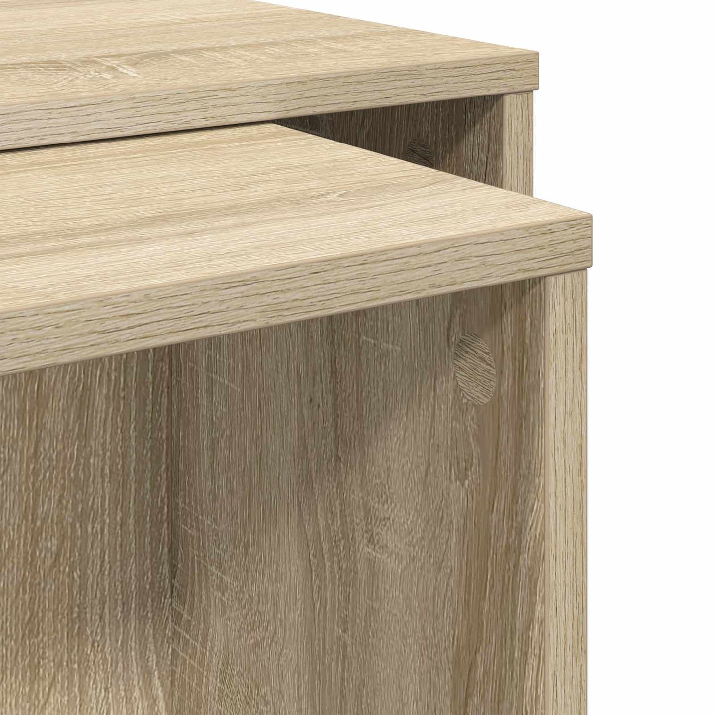 Koffietafel Set 2 pcs Sonoma Eiken Bewerkt hout is nu te koop bij PeponiXL, paradijselijk wonen!