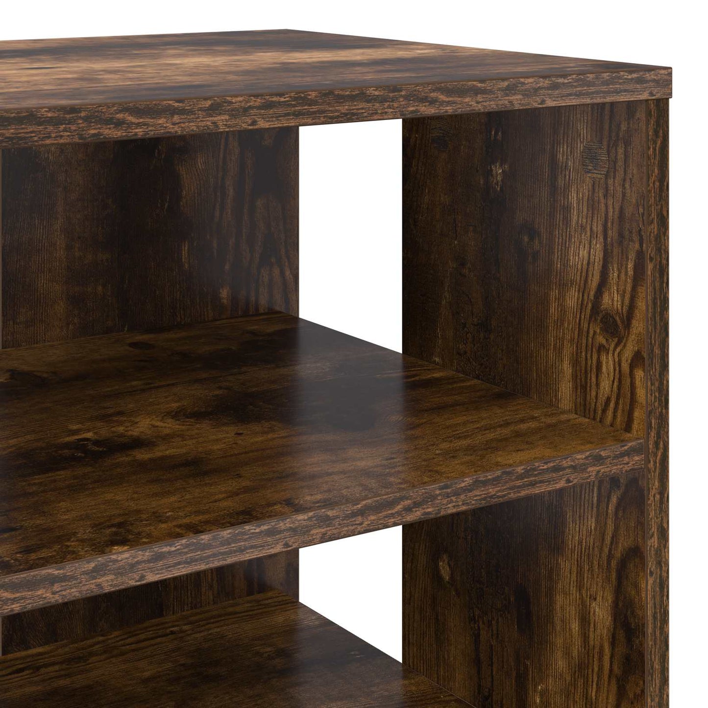 Schoenenkast met plank 2 pcs Gerookt eiken Bewerkt hout is nu te koop bij PeponiXL, paradijselijk wonen!
