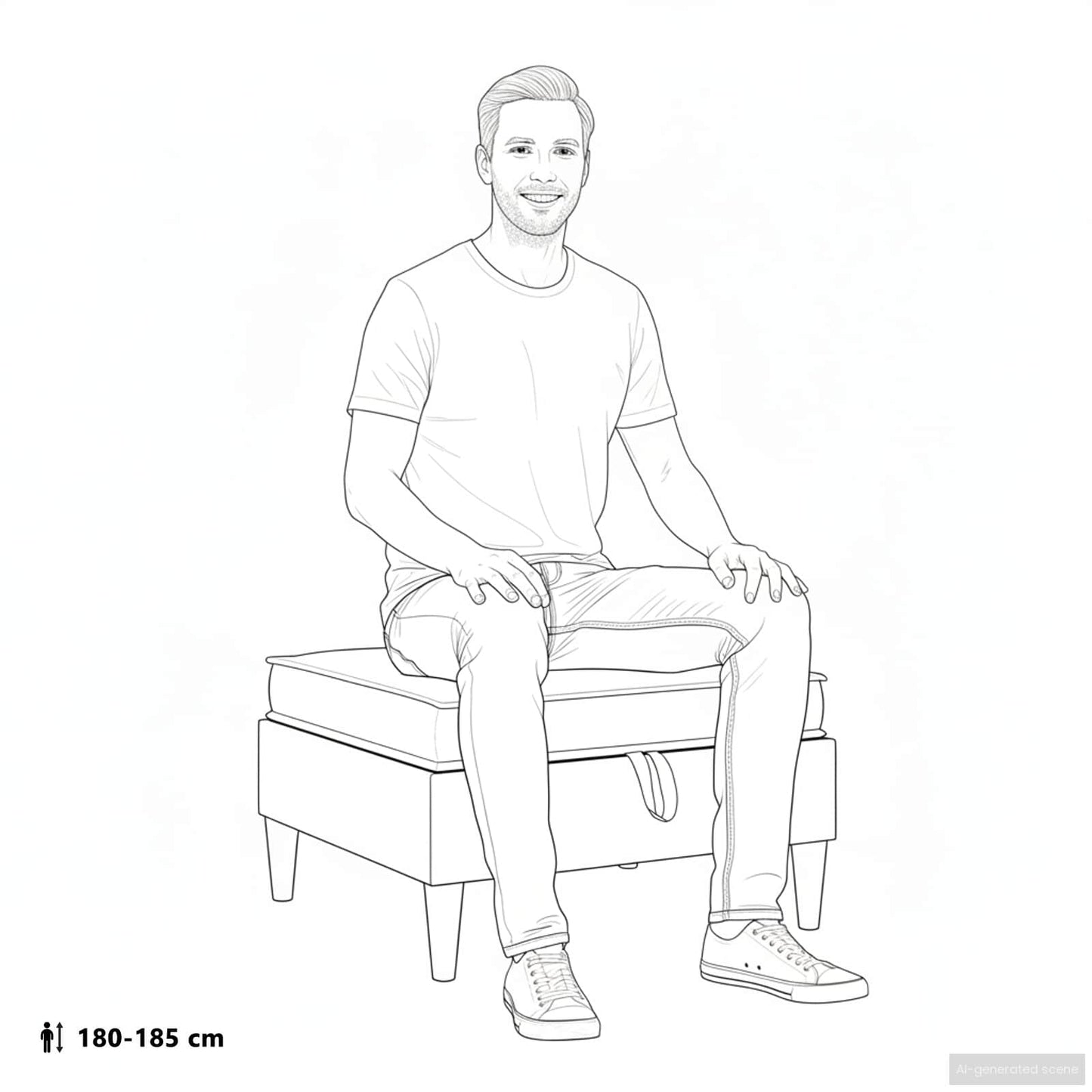 Sofa Kruk met Opslag Havermout Fluweel is nu te koop bij PeponiXL, paradijselijk wonen!