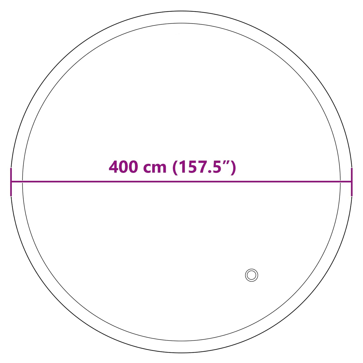 Winter Pool Kussen Blauw Ø 310 x 180 cm PVC is nu te koop bij PeponiXL, paradijselijk wonen!