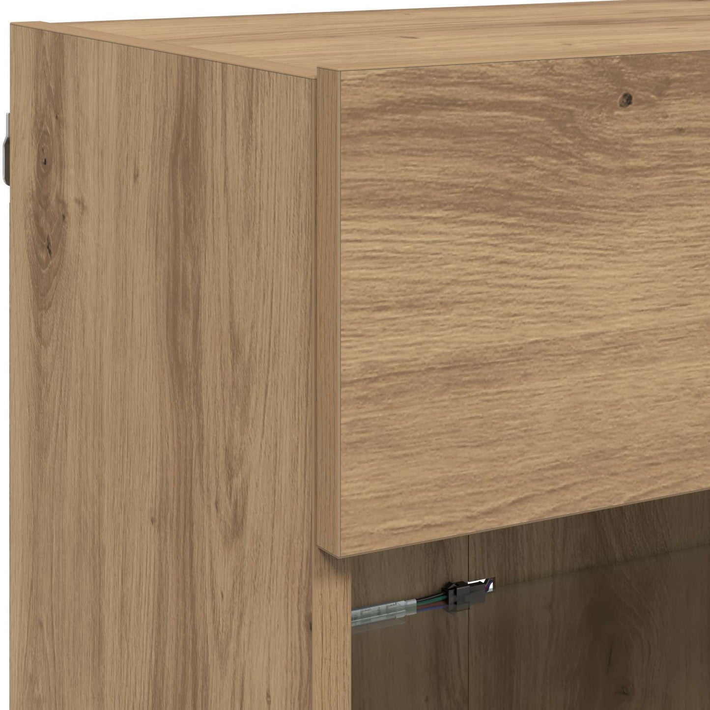 TV-wandkast Artisan Eiken 98,5 x 30 x 60,5 cm Bewerkt hout is nu te koop bij PeponiXL, paradijselijk wonen!