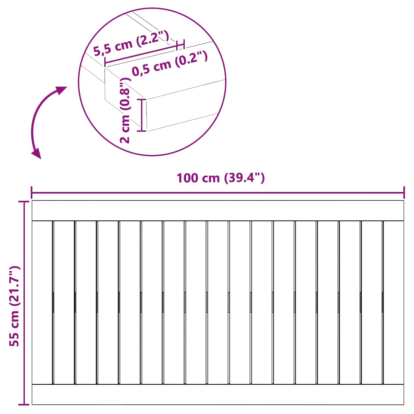 Badmat Effen Bruin 100 x 55 cm Hout is nu te koop bij PeponiXL, paradijselijk wonen!