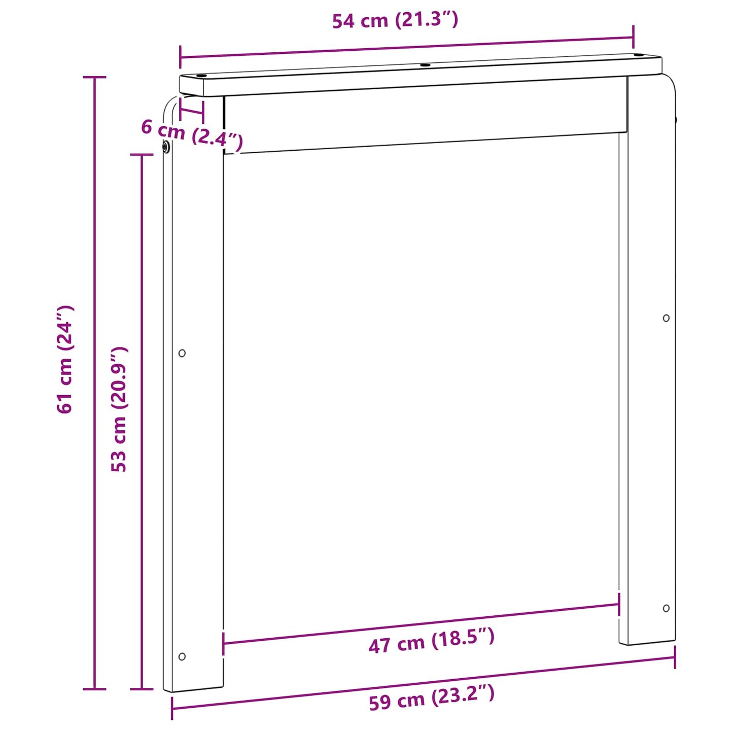 Armleuningen Module 2 pcs Wit 59 x 6 x 61 cm Massief Acaciahout is nu te koop bij PeponiXL, paradijselijk wonen!