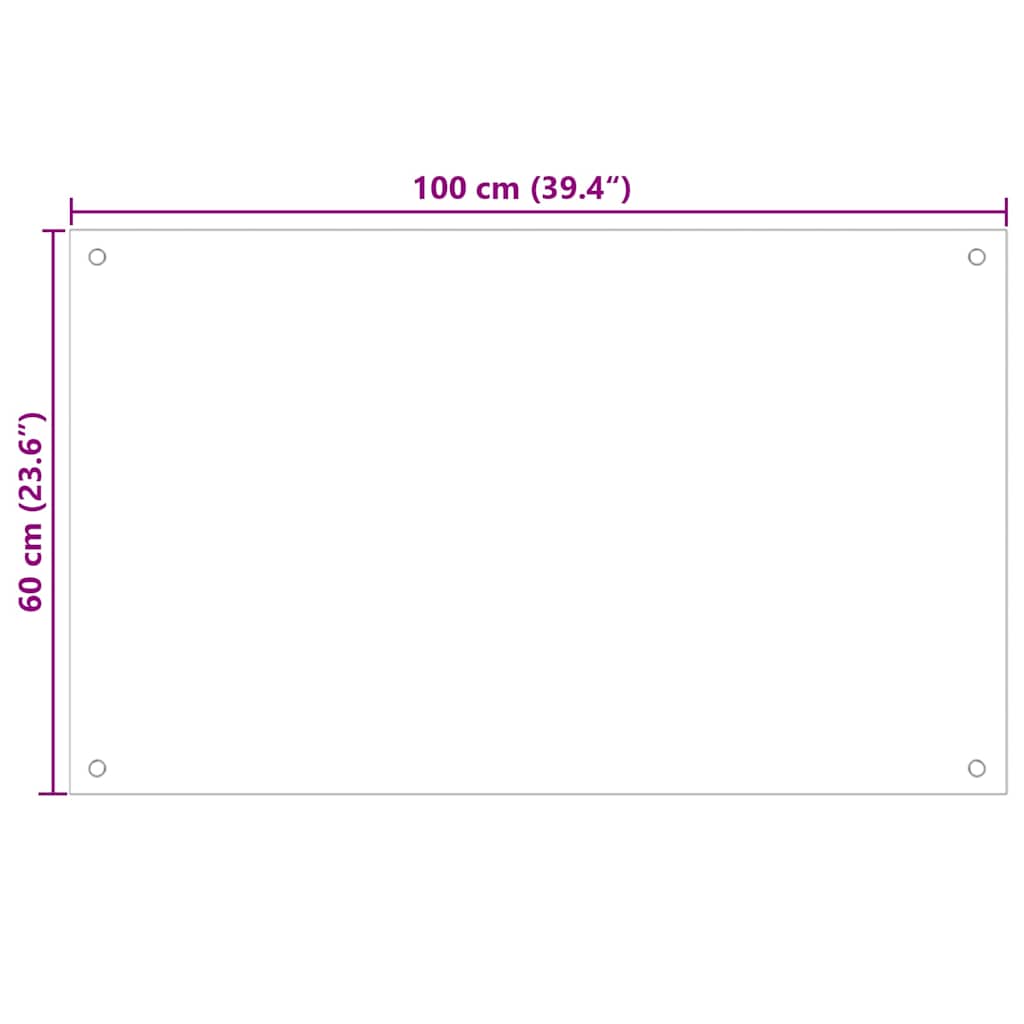 Keukenachterwand 2 pcs Zwart 100 x 60 cm gehard glas is nu te koop bij PeponiXL, paradijselijk wonen!