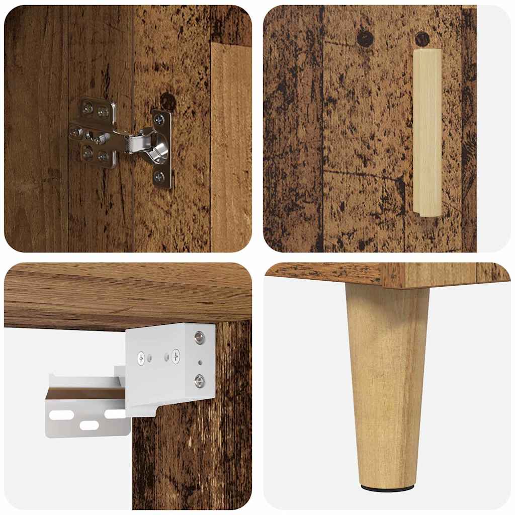 Hoge kast Oud Hout 69,5 x 32,5 x 180 cm Bewerkt hout is nu te koop bij PeponiXL, paradijselijk wonen!