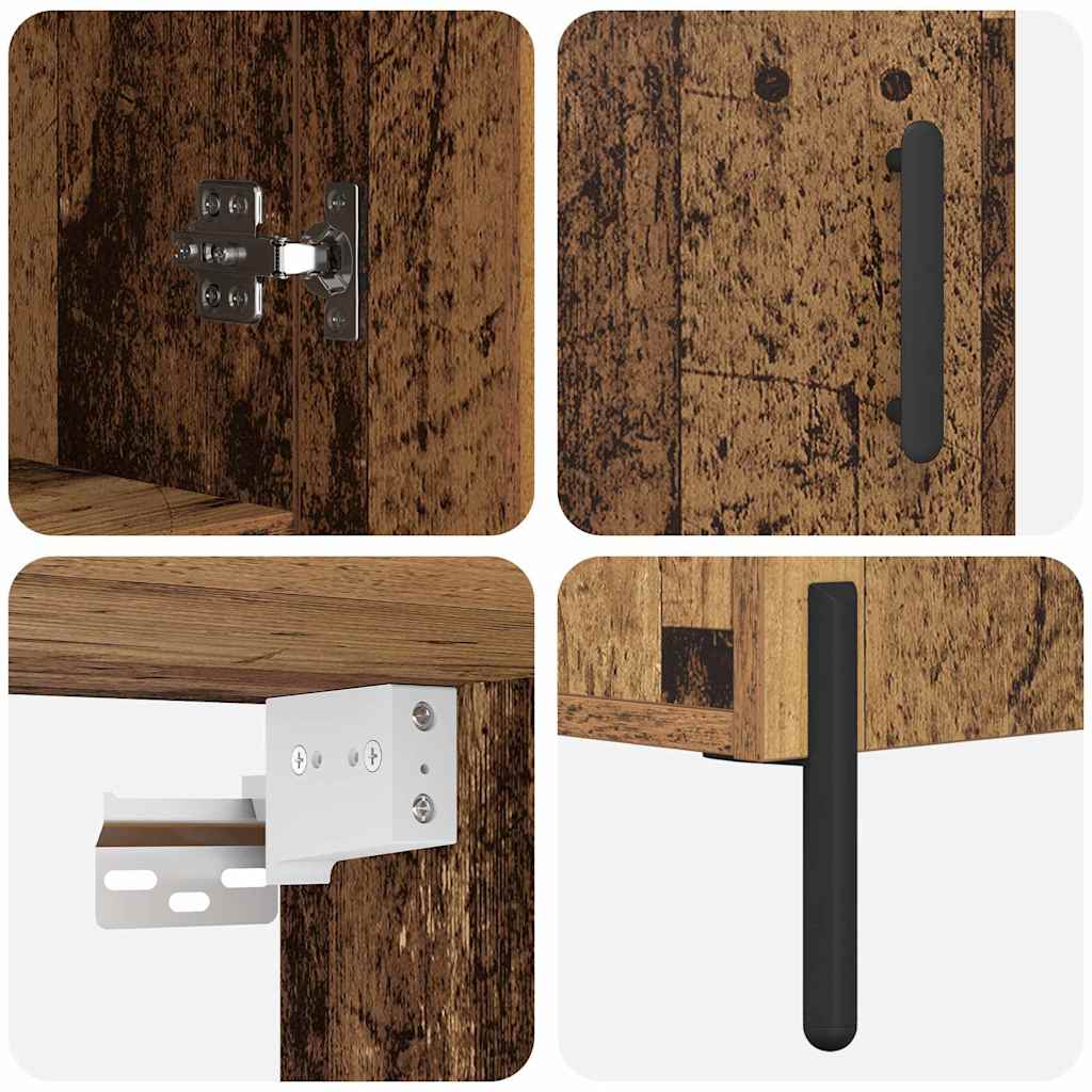 Hoge kast Oud Hout 69,5 x 32,5 x 180 cm Bewerkt hout is nu te koop bij PeponiXL, paradijselijk wonen!