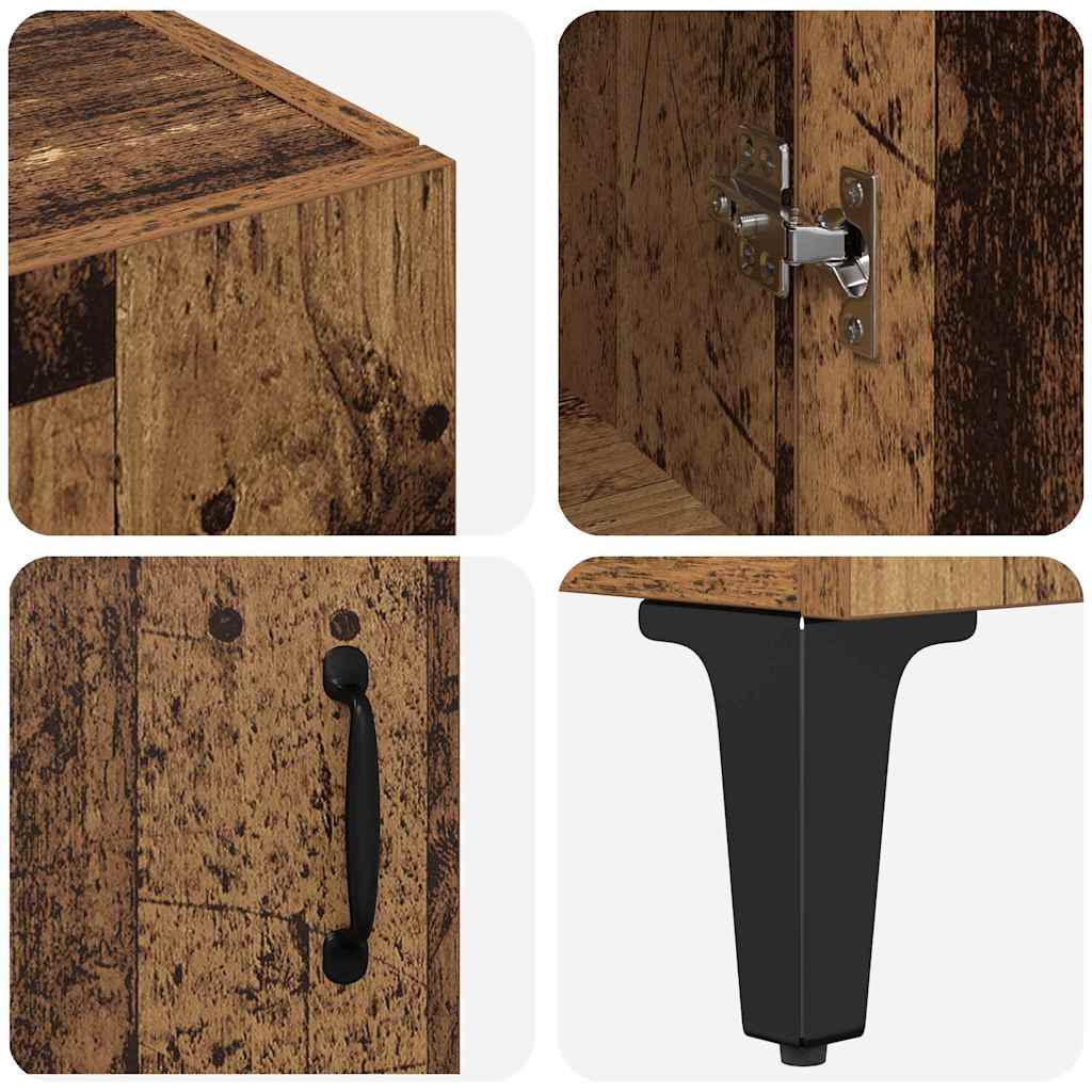 Highboard Oud Hout 69,5 x 34 x 180 cm Bewerkt hout is nu te koop bij PeponiXL, paradijselijk wonen!