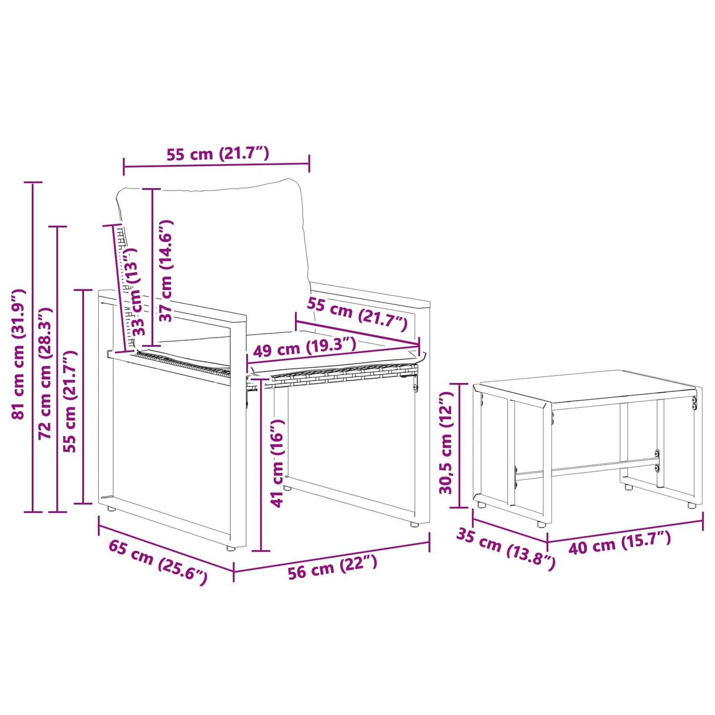 Meubelsets met kussen 3 pcs Grijs en Donkergrijs Rattan is nu te koop bij PeponiXL, paradijselijk wonen!