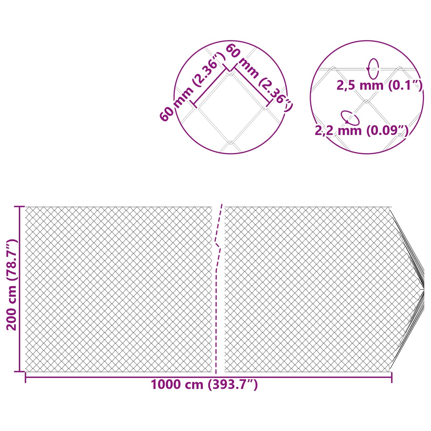 Draadgaashek Groen 2 x 10 m Staal is nu te koop bij PeponiXL, paradijselijk wonen!