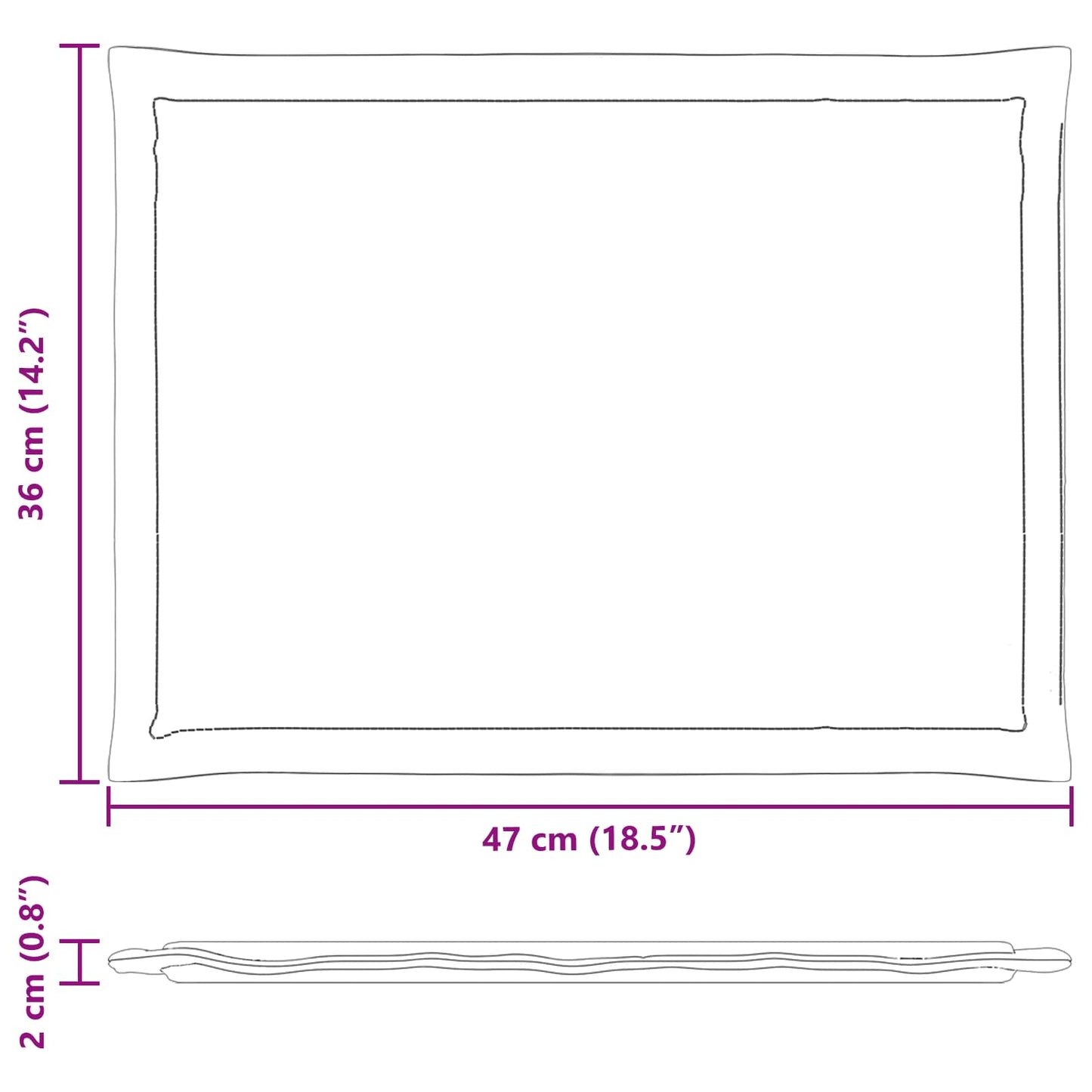 Zitkussens 2 st. Crème 47 x 36 x 2 cm Polyester is nu te koop bij PeponiXL, paradijselijk wonen!